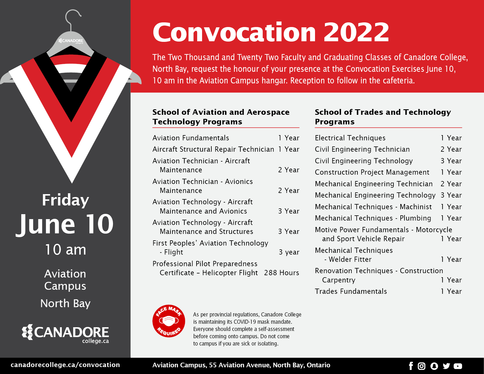 June 10 Convocation Invite